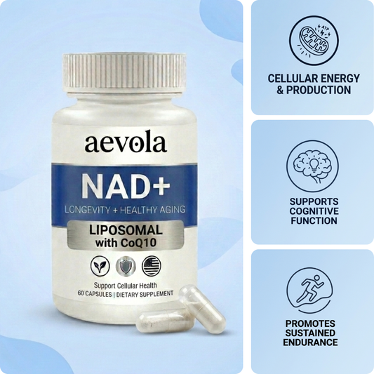 Aevola CoQ10 + Liposomal NAD+